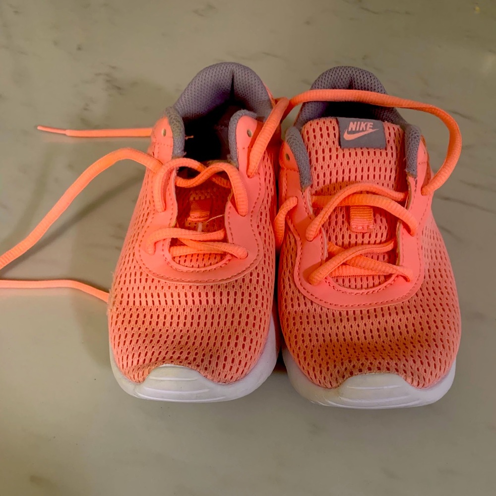 Girls Nike pink and grey sneakers. Gently used.